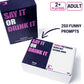 Prezey Say It Or Drink It - Category Card Games For Adults With 250 Hilarious Cards | White Elephant Gifts For Adults, Drinking