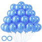 Voircoloria 105Pcs Metallic Blue Balloons 12Inch Party Latex Balloons For Boys Girls Birthday Baby Shower Gender Reveal Wedding