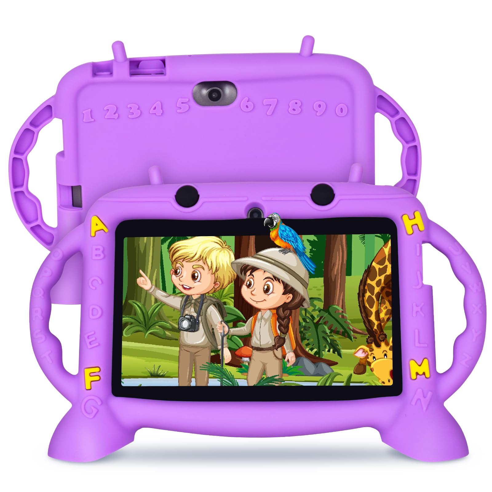 Kids Tablet, 7 inch Tablet for Kids 2-10, Educational Learning Toddler Tablet Android 11, 3GB RAM+32GB ROM Storage, Google Play 