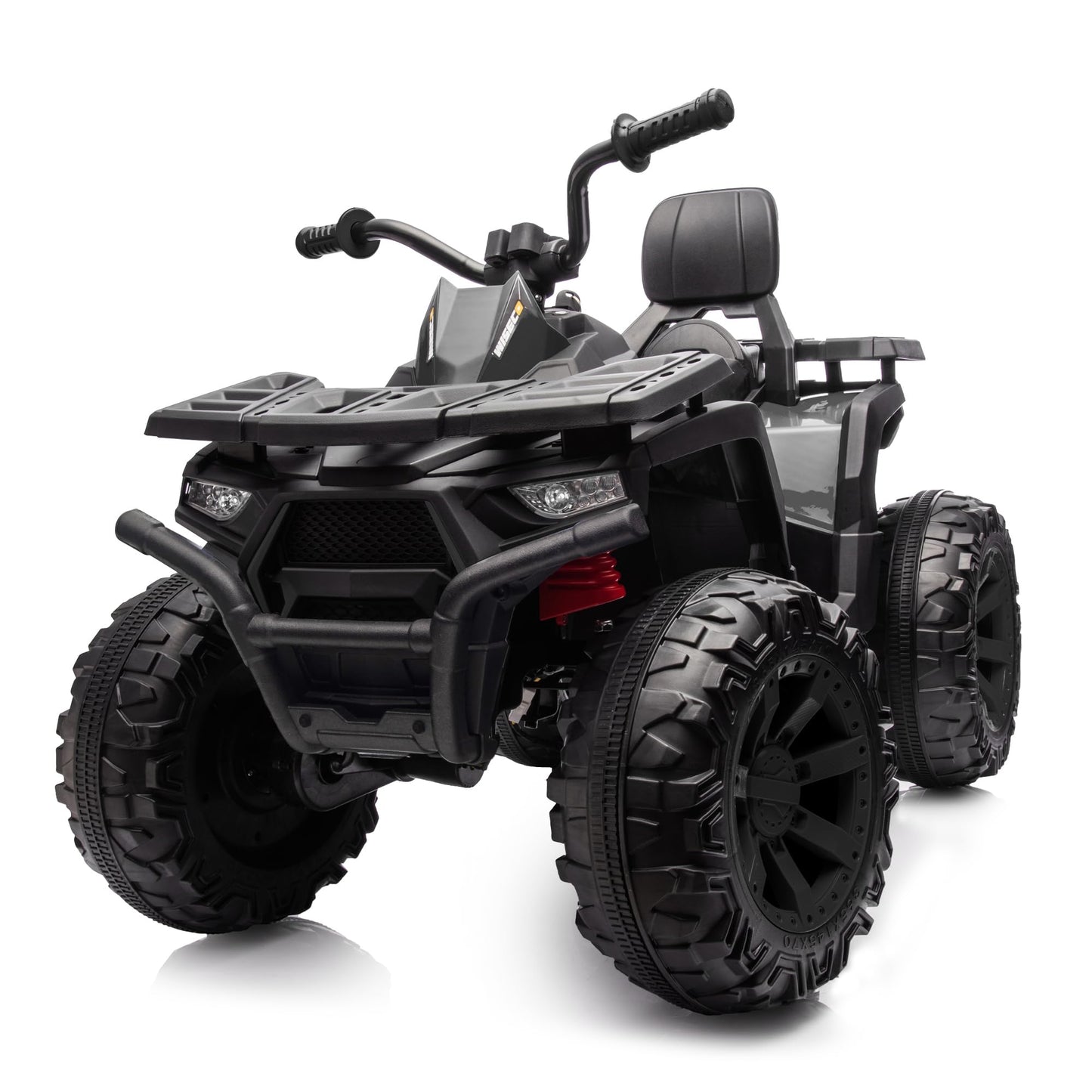 Hikiddo Kids Atv 4 Wheeler, 24V 4Wd Electric Atv Ride On Toy For Big Kid W/ 2-Seater, 4X200W Motor, 5.6Mph Max Speed - Pink