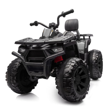 Hikiddo Kids Atv 4 Wheeler, 24V 4Wd Electric Atv Ride On Toy For Big Kid W/ 2-Seater, 4X200W Motor, 5.6Mph Max Speed - Pink