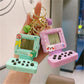 Retro Classic Game Console Pendant Keychain Playable Electronic Miniature Handheld Mini Games Machine With Keychain Ring Gift (Y
