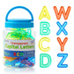 Odoorgames 52 Pcs Translucent Capital Letters - Light Table Toys, Manipulatives And Accessories For Enhanced Learning & Fun