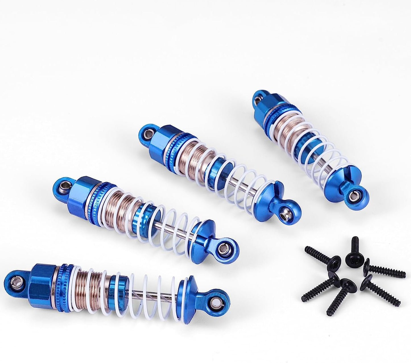 Haiboxing 1/18 Full Aluminum Oil Filled Shocks 4Pcs, All Metal Absorber Damper Rc Upgrad Parts For Hbx 18858 18868 18859E 18859A