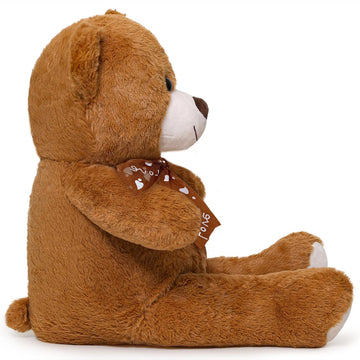 Sausudols Teddy Bear Stuffed Animal 16'' Small Teddy Bear Gift For Valentine'S Day Christmas Birthday Dark Brown