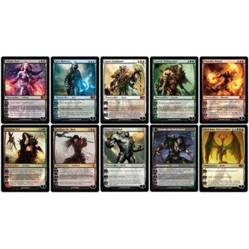 Magic The Gathering MTG 25 Random Rare Cards - Foils, Mythics, Planeswalkers, Small, Multicolor, Plastic