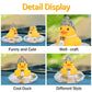 wonuu Car Duck Rubber Duck Car Ornaments Duck Car Dashboard Decorations with Cute Headband Swim Ring Necklace Sunglasses  C-Female Crown&Chain