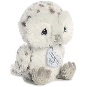 Aurora® Inspirational Precious Moments™ Nigel Snowy Owl Stuffed Animal - Cherished Memories - Enduring Comfort - White 8.5 Inches