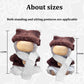 17cm Doll Clothes Set(NO Doll) - Cute Knit Sweater & Handcrafted Crochet Skirt  enhanced Fashion Dresses  Soft Stretch Fabric Costume Accessories Brown Winter Hat Scarf Suit