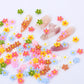 100 PCS Micro Resin Daisy Blooms Flower Beads Garden Miniature Polyresin Flowers Mini Accessories Flowers for Crafts Miniature F