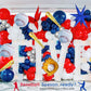 Baseball Balloon Garland Arch Kit 150Pcs Red Blue White Silver And Starburst Baseball Bat Glove Balloons Fot Sport Theme Party R