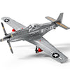 SEMKY Military Fighter Jet P-51 Fighter Mustang Air Force Building Block Set (258Pieces) -Building and Military Toys Gifts for Kid and mature-themed
