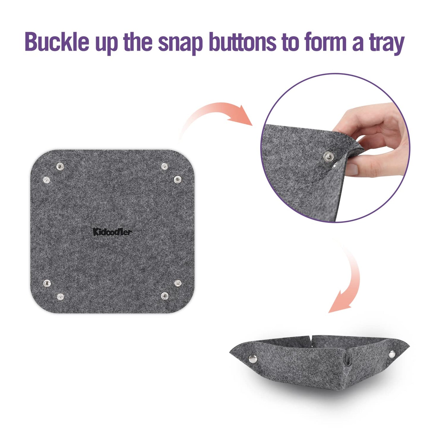 Kidoodler Jigsaw Puzzle Board With Cover & Sorting Trays | 33X22 Portable Puzzle Mat For 1000 Pcs With 4 Foldable Sorting Trays