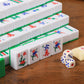 Gustaria Chinese Mahjong Set, Mahjong Game Set With 146 Numbered Large Tiles (1.5', Green), Mahjongg Tiles Set With Brown Carrying Case (Mah Jongg, Majiang)