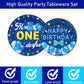 Tevxj 96Pcs Mr Onederful 1St Birthday Tableware Set First Birthday Dinnerware Disposable Plates Birthday Theme Party Plates Napkins Forks For Baby Boy 1St Birthday Party Decorations Supplies 24 Guests