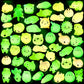 Outee 50 Pcs Mochi Toys Mini Mochi Animals Toys Glow In The Dark Toys Stress Relief Toys Bulk Mochi Cat Random Halloween Kids Party Favors For Goodie Bag