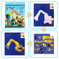 Sticker Paint Books For Kids Ages 4-8 Sticker Number Puzzle Vehicles Sticker Activity Book For Kids Ages 3 4 5 6 7 8 Birthday Party Favors Plane Car Travel Toys(Vehicles)