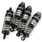 BRKRC Aluminum Front Rear Shocks Absorber RC Damper for Arrma 1/18 Granite Typhon Mojave Grom RC Crawler Upgrade (Black&Silver)