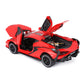 SASBSC Metal Toy Car Lambo Sian FKP3 with Light & Sound, Pull Back Action, Red, for Boys Age 3+
