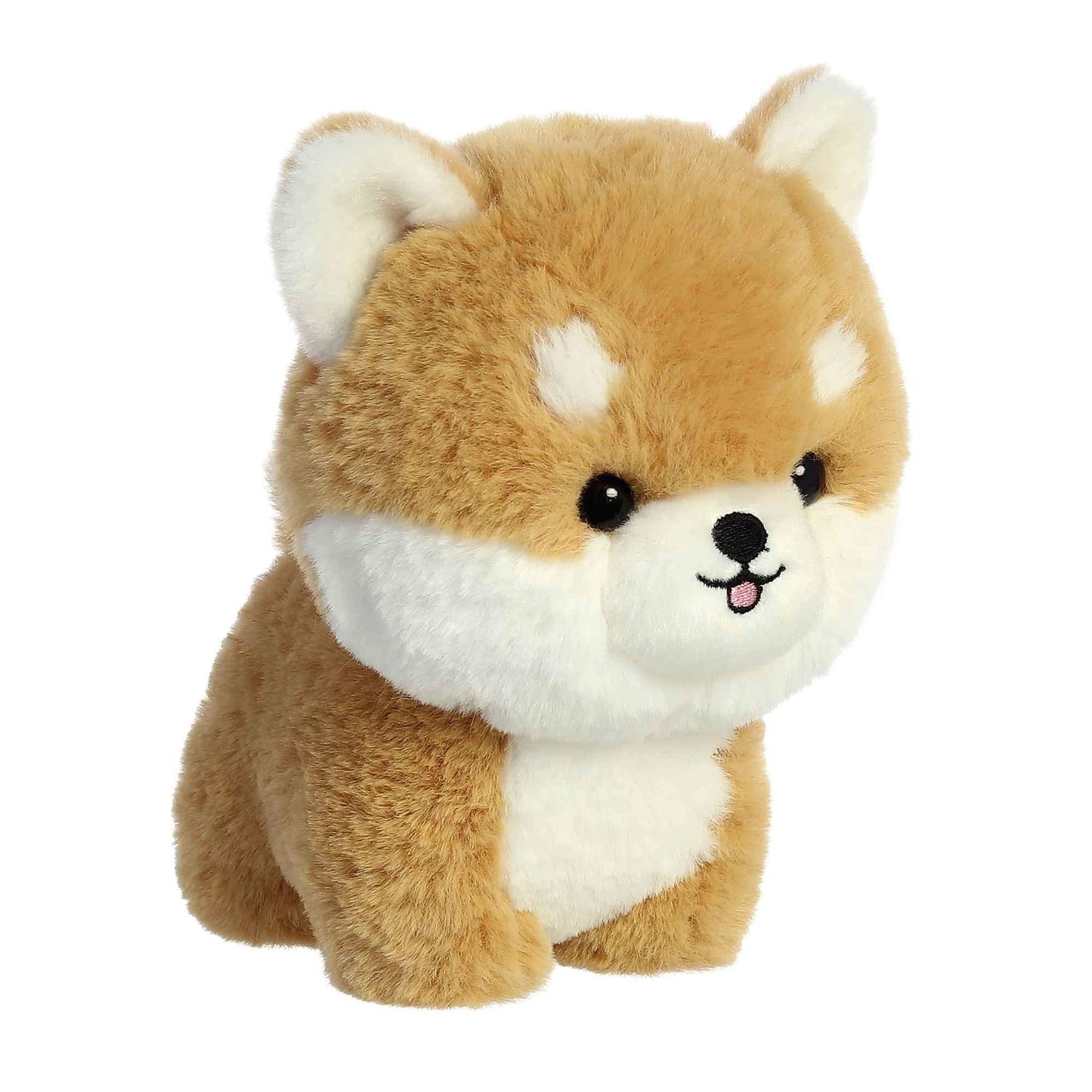 Aurora® Playful Teddy Pets™ Shiba Inu Stuffed Animal - Unique Design - Endless Play - Brown 6.5 Inches