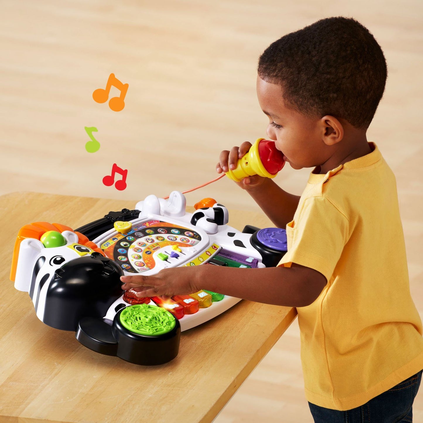 VTech Zoo Jamz Piano - White, Plastic, Model 80-179101 - Frustration Free Packaging