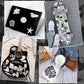 QTL Black and White VSCO Stickers for Teens Cute Stickers for Water Bottles Laptop for Girls Waterproof Vinyl Pack 50Pcs