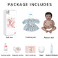 Ksbd Realistic Reborn Baby Dolls, 18 Inch Sweet Smile Eyes Open Newborn Baby Dolls Girl, Soft Vinyl Real Life Baby Dolls With We