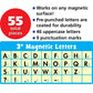 Bold Block 3In Magnetic Letters