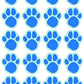 Sahm Blue Paw Print Stickers - 120 Dog Cat Animal Paws 1 Inch Small For Boy Or Girl - Great For Birthday Party Favors - Clues -