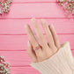 Anxiety Ring for Daughter, 18K Rose Gold Fidget Ring for Daughter from Mom to My Daughter Cubic Zirconia Adjustable Thumb Stress
