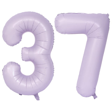 40 In Matte Purple Number Balloons Helium Foil Mylar Balloon Birthday Party Banquet Decoration Digital 37