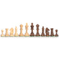 Wegiel Handmade Chess Pieces Set, Brown Wood, 8.3"L x 5.7"W x 3"H, Model SH-CH104-A, Includes Storage Case