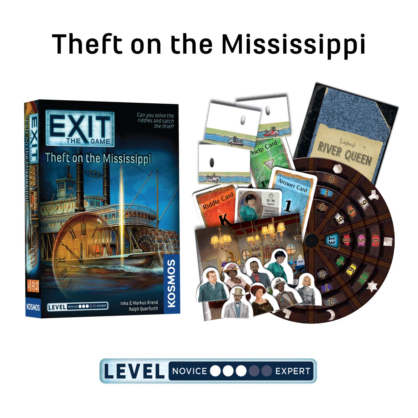 Exit: The Game 4-Pack Escape Room Bundle | Season 4 | Theft On The Mississippi | Stormy Flight | Cemetery Of The Knight | Enchan