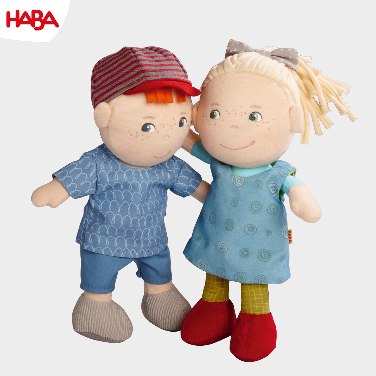 Haba Soft Doll Mirle 8' - First Baby Doll With Blonde Pony Tail For Ages 6 Months +