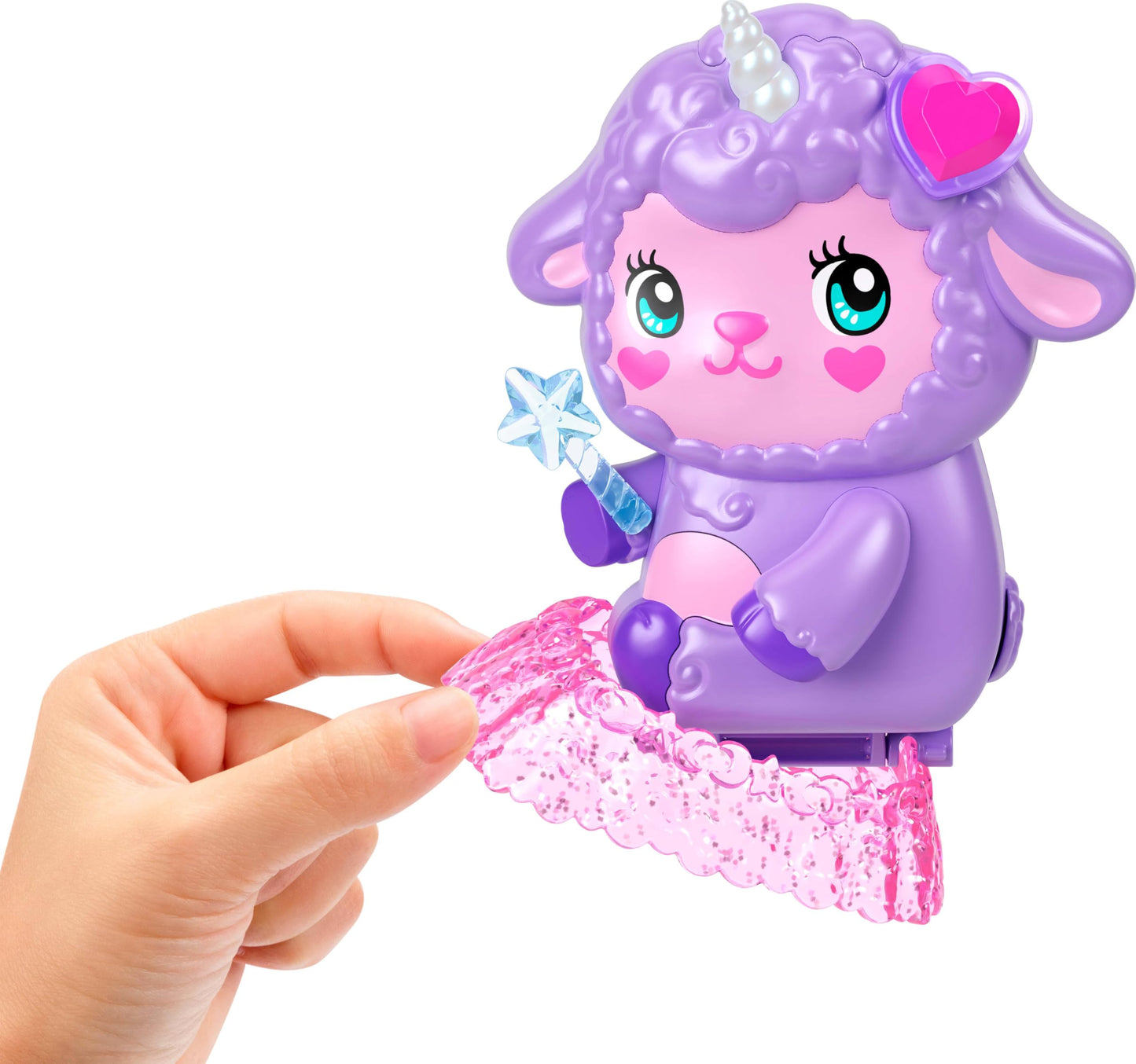 Polly Pocket Dolls & Playset, Cozy Dreamland Lamb Compact, Travel Toy with 1 Micro Doll, Pet Unicorn, Food & Fashion Styling Acc
