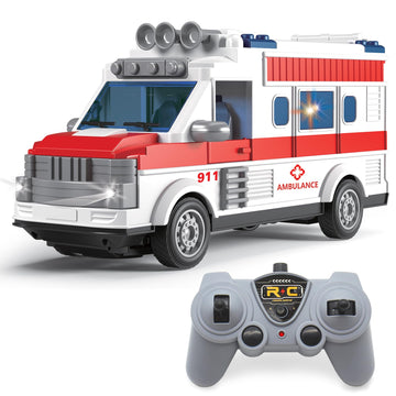 Dollox 1/30 RC School Bus, 2.4G Remote Control School Car 4 Channel City Classic Bus Toy Electronic Vehicles Opening Door for To