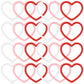 Vinsot 24 Pcs Heart Shaped Bracelets Valentine's Day Silicone Heart Bracelets 3 Colors Love Rubber Wristbands Valentine's Day Ac
