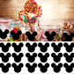 Mickeys Mouse Vinyl Chalk Chalkboard Stickers Minnies Mouse Head Stickers 2.97 x 2.5 Inch PVC Mickeys Stickers Mouse Head Sticke