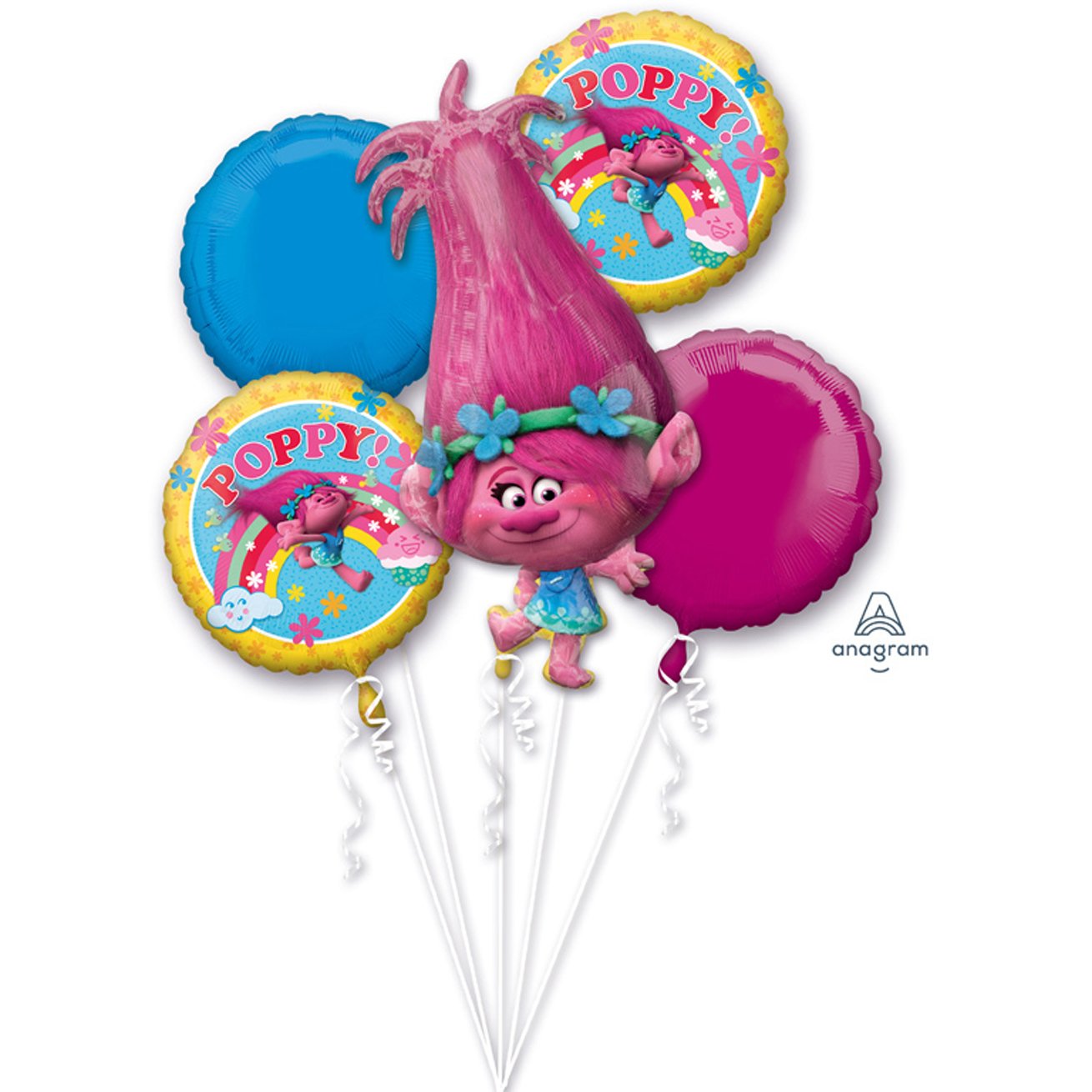 Anagram 91113 Licensed Balloon Bouquet, Pink
