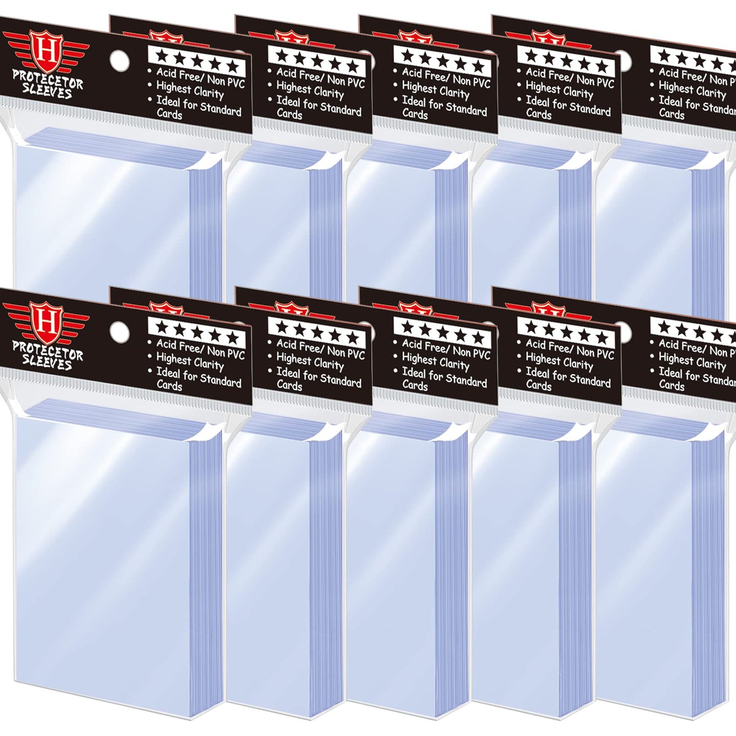 1000 Pcs Card Sleeves Toploaders For Trading Cards, Soft Penny Card Sleeves Card Protectors Plastic Card Holders Fit For Mtg, Ba