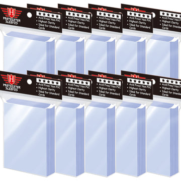 1000 Pcs Card Sleeves Toploaders For Trading Cards, Soft Penny Card Sleeves Card Protectors Plastic Card Holders Fit For Mtg, Ba