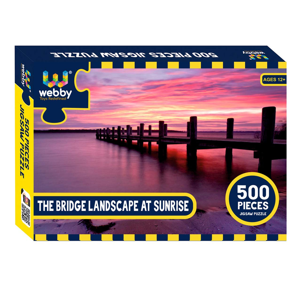 Webby Kids The Bridge Landscape at Sunrise Jigsaw Puzzle, 500 Pieces