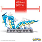 MEGA Pok?mon Building Toys Set  Motion Gyarados with 2186 Pieces  Moving Mouth and Tail  for Kids or mature-themed Collectible