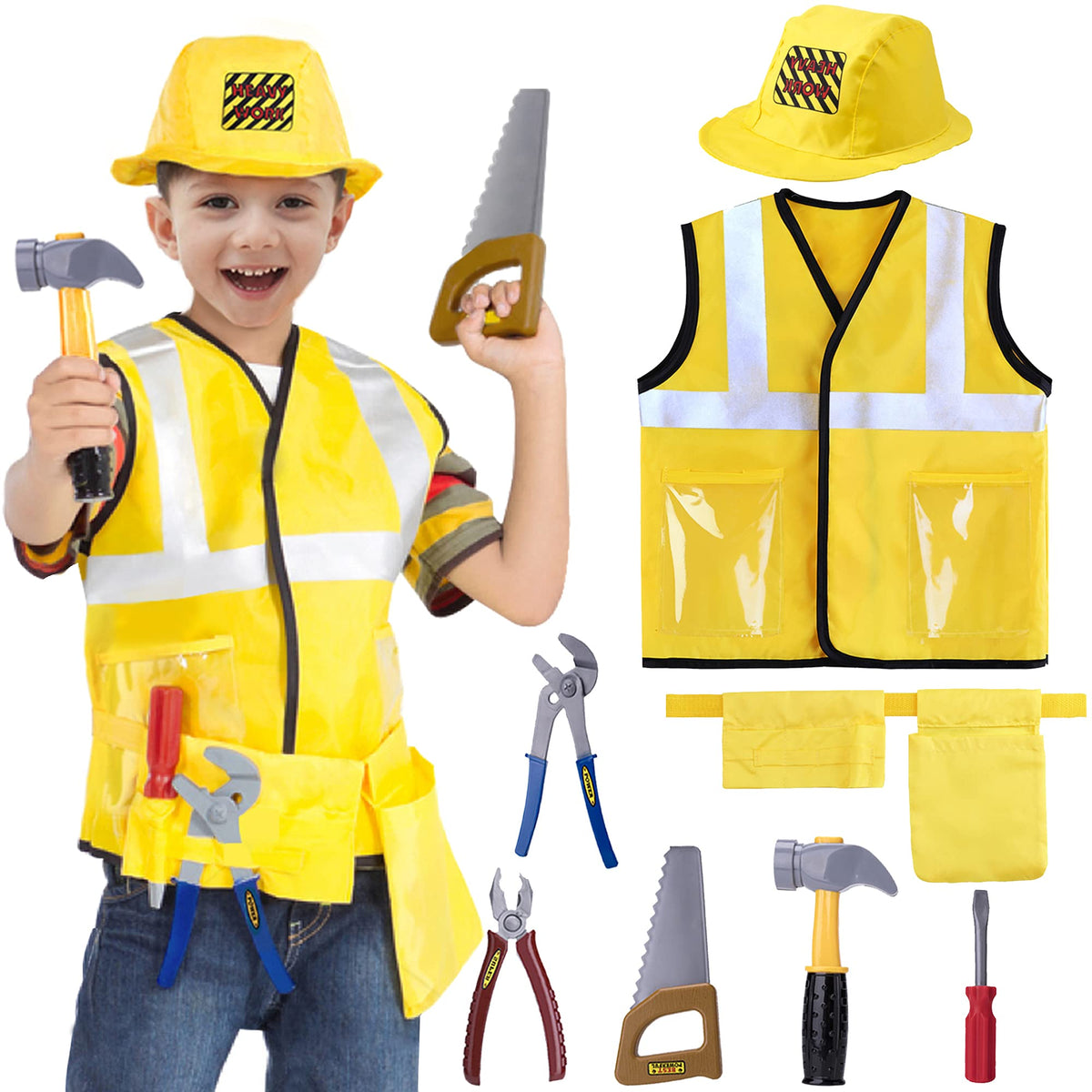 Construction Worker Costume Set