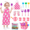 Wnj Kids Gardening Tools Set, Garden Toy Kit, With Handbag, Rake, Shovel, Trowel, Watering Can, Gloves, Handbag, Flower Pot, Diy