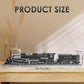 Chunbrommisam Steam Model Train Building Blocks, Build The Train Building Bricks Set, Large Locomotives Display Toy With Train T