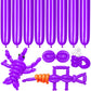 Lxzfcrg 260 Balloons Purple Long Balloons For Balloon Animals, Thickening Long Skinny Latex Twisting Balloon For Balloon Garland