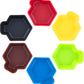Feldherr Shell Expansion Pack - 6 Single-Colored Token Trays For Board Game Accessories, Tokens, Meeples And Other Small Items, Color:Brown