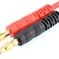 Apex Rc Products Ec3 Connector Plug -> 4Mm Banana Plugs Battery Charge Lead Adapter Cable - 2 Pack 1405