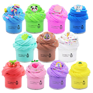 Howlaiwoo 11 Pack Butter Slime Kit,Super Soft & Non-Sticky, Birthday Gifts For Girls And Boys,Super Soft Sludge Toy